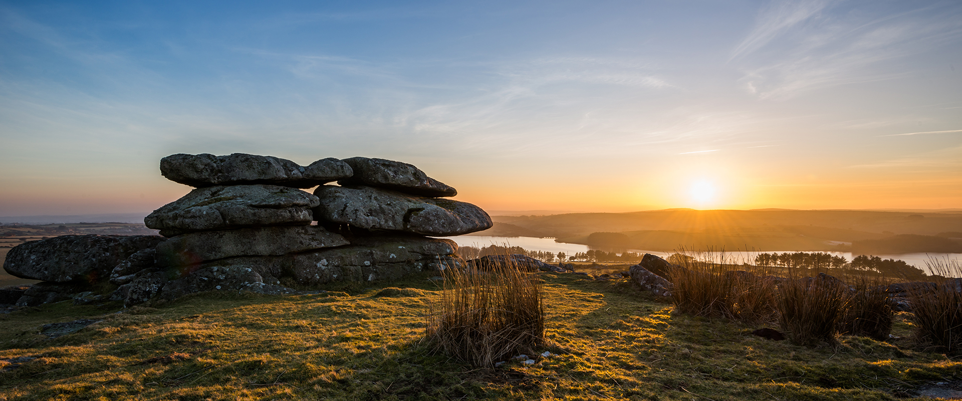 Sunset over Bodmin Moor, Cornwall