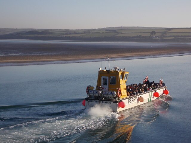 Rock to Padstow ferry crossing on the River Camel, North Cornwall
