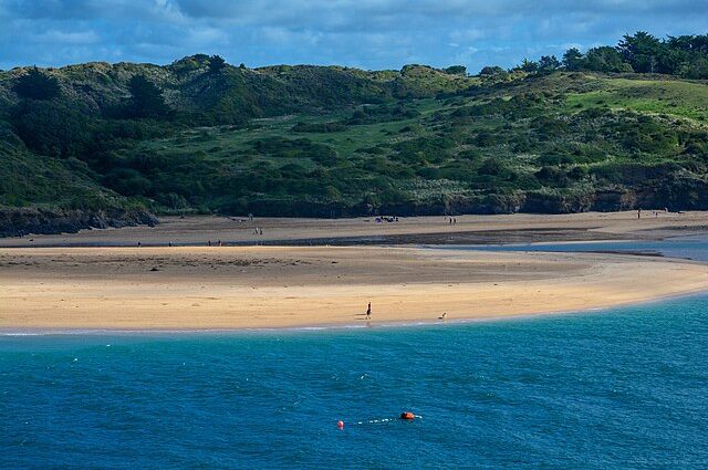River Camel estuary near Padstow, North Cornwall