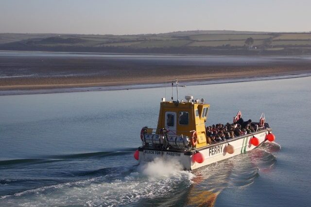 Rock to Padstow ferry crossing on the River Camel, North Cornwall